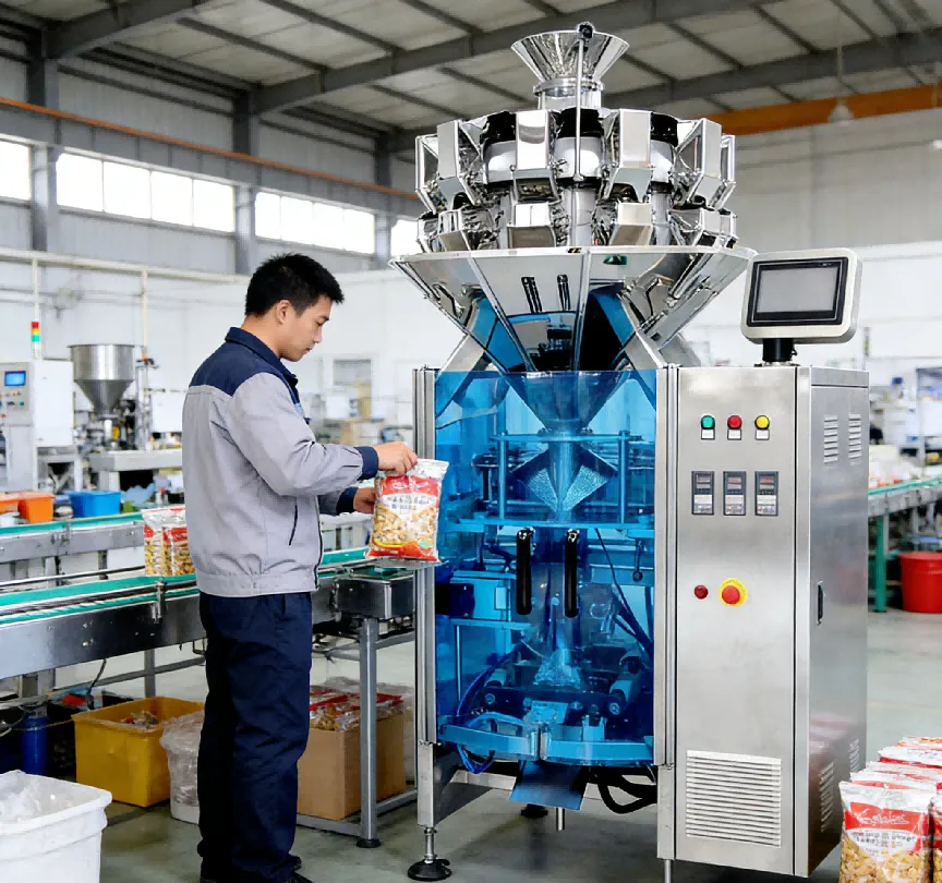 Labor Shortage Solution Automated Vertical Packaging Lines for Processing Factories - detail image 2